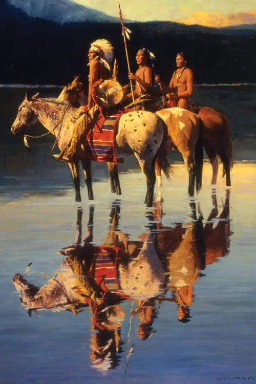 Peace On Blue Lake by David Mann wall art