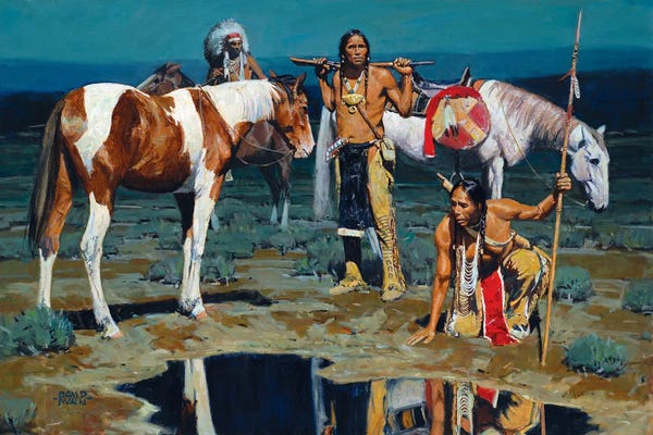David Mann: Shod Horses And Boot Prints by David Mann
