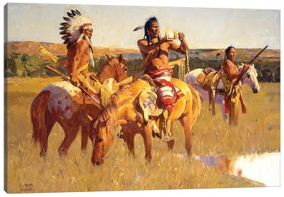 The Last Signal Canvas Art Print - Indigenous & Native American Culture