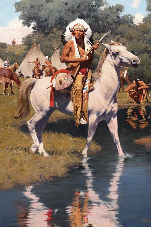 Among The Cottonwoods by David Mann wall art
