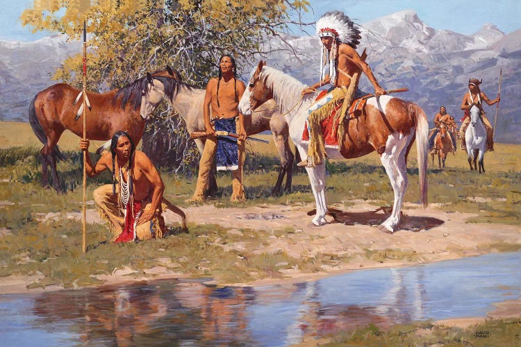The Still Warm Camp by David Mann wall art