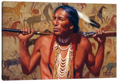 The Veteran Canvas Art Print - Native American Décor