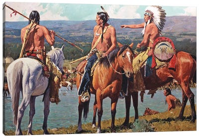 Tribal Wealth Canvas Art Print - Indigenous & Native American Culture