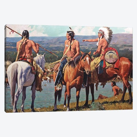Tribal Wealth Canvas Print #MNN68} by David Mann Canvas Art Print