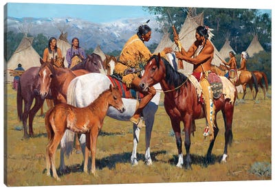 Yellowboy Winchester Canvas Art Print - Indigenous & Native American Culture