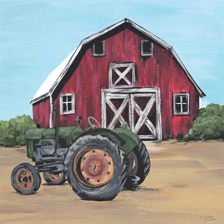 Park It In The Barnyard by Michele Norman wall art
