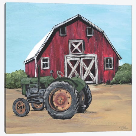 Park It In The Barnyard Canvas Print #MNO104} by Michele Norman Canvas Art