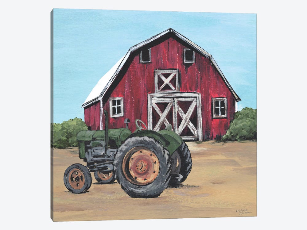 Park It In The Barnyard by Michele Norman 1-piece Art Print
