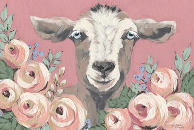 Goat In The Garden by Michele Norman canvas print