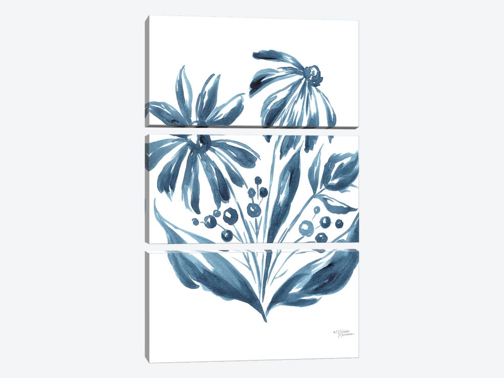 Blue Daisy II by Michele Norman 3-piece Art Print