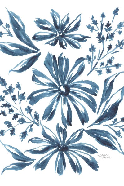 Blue Daisy III by Michele Norman canvas print