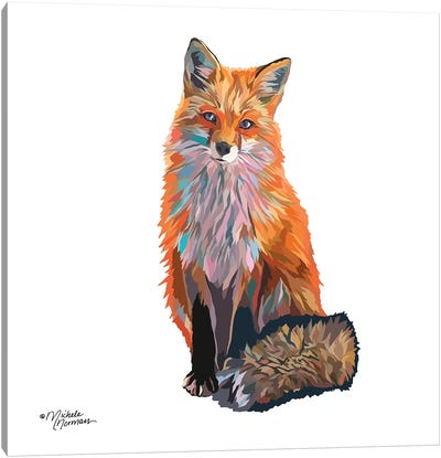 Fox Canvas Art Print