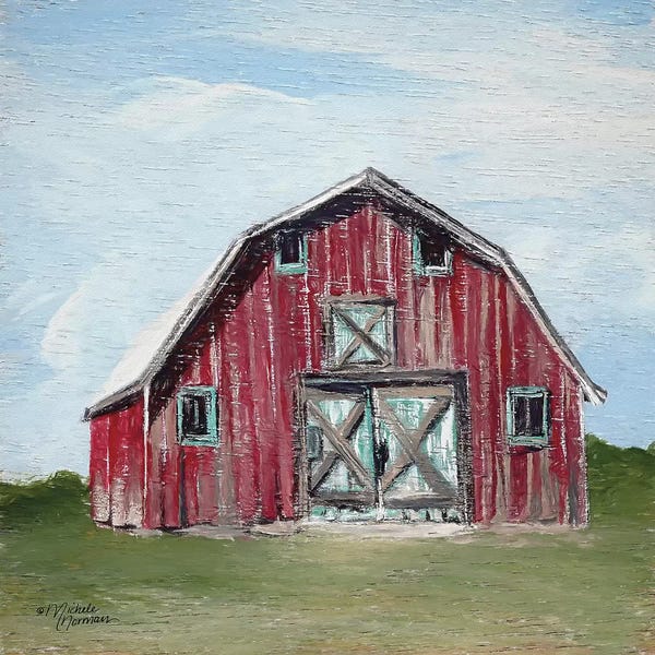 Farms: Red Barn by Michele Norman