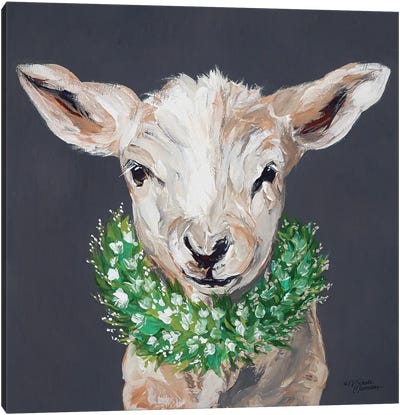 Spring Lamb Canvas Art Print - Michele Norman