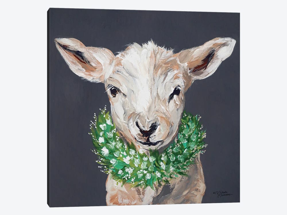 Spring Lamb by Michele Norman 1-piece Canvas Art