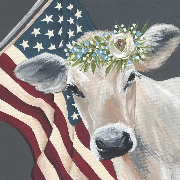 American Décor: Patriotic Cow by Michele Norman