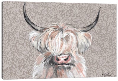 Harriet Canvas Art Print - Highland Cow Art