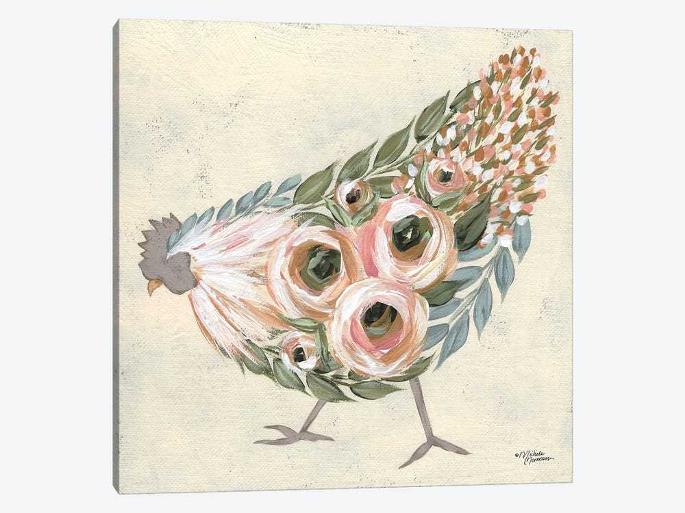 Astrid The Hen by Michele Norman 1-piece Canvas Print