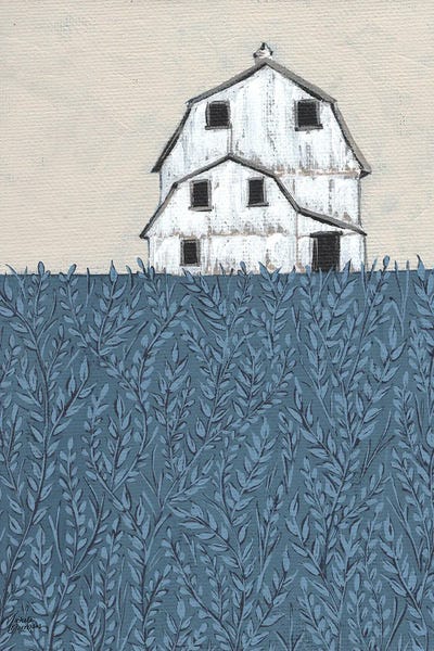 Modern Farmhouse Living Room: Fields of Blue by Michele Norman