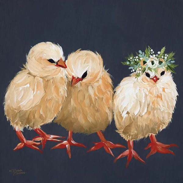 Chickens & Roosters: Chick Trio by Michele Norman
