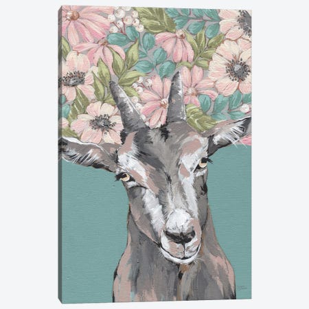 Gertie The Goat Canvas Print #MNO91} by Michele Norman Art Print