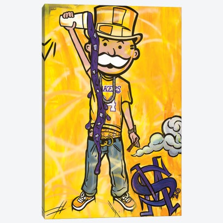 Perp And Yellow Canvas Print #MNP22} by Sinister Monopoly Canvas Print