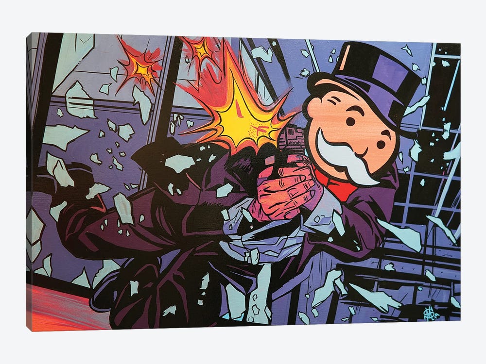 I Shot The Sheriff by Sinister Monopoly 1-piece Canvas Artwork