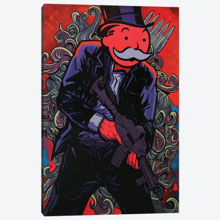 Get The Vault Canvas Print #MNP69} by Sinister Monopoly Art Print