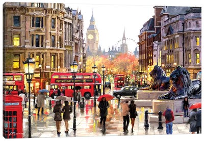 London Landscape Canvas Art Print