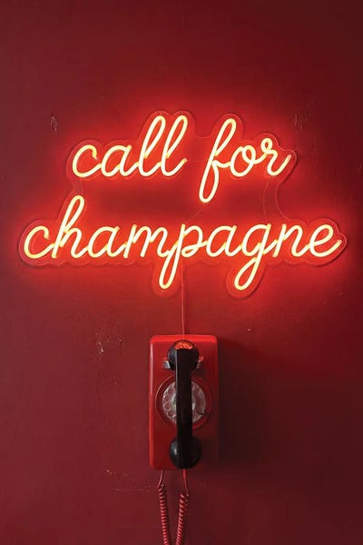 Call For Champagne Neon