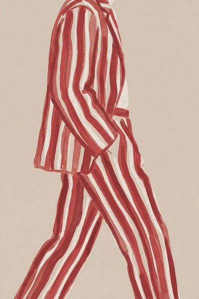 Walking Striped Suit
