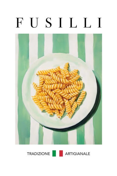 Food & Drink Posters: Fusilli by Andreas Magnusson