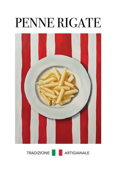Food & Drink Posters: Penne Rigate by Andreas Magnusson