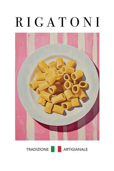 Food & Drink Posters: Rigatoni by Andreas Magnusson