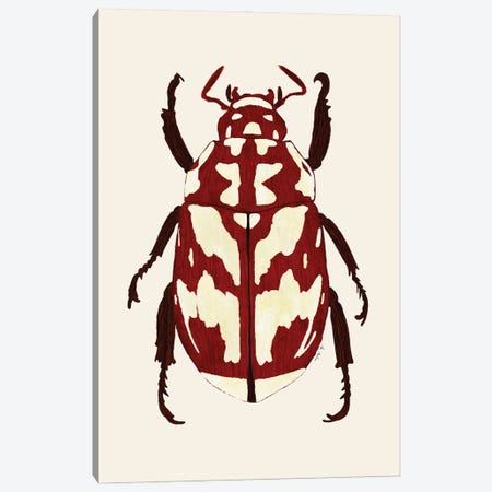 Red Beetle Canvas Print #MNZ15} by Ana Martínez Canvas Print