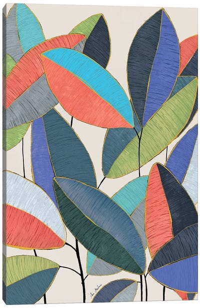 Ficus Leaves Canvas Art Print - Ana Martínez