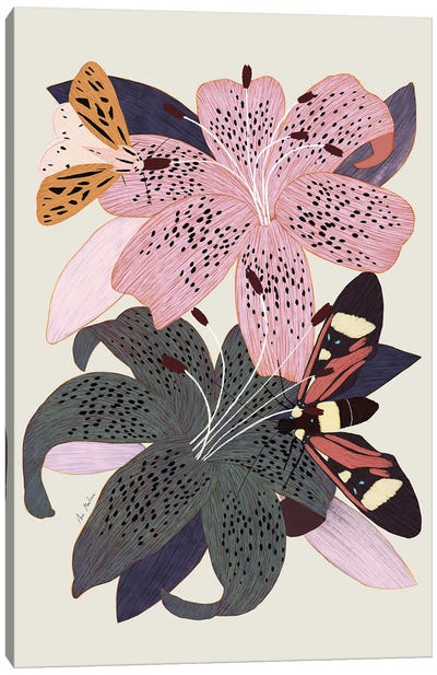 Lily Flowers Canvas Art Print - Ana Martínez