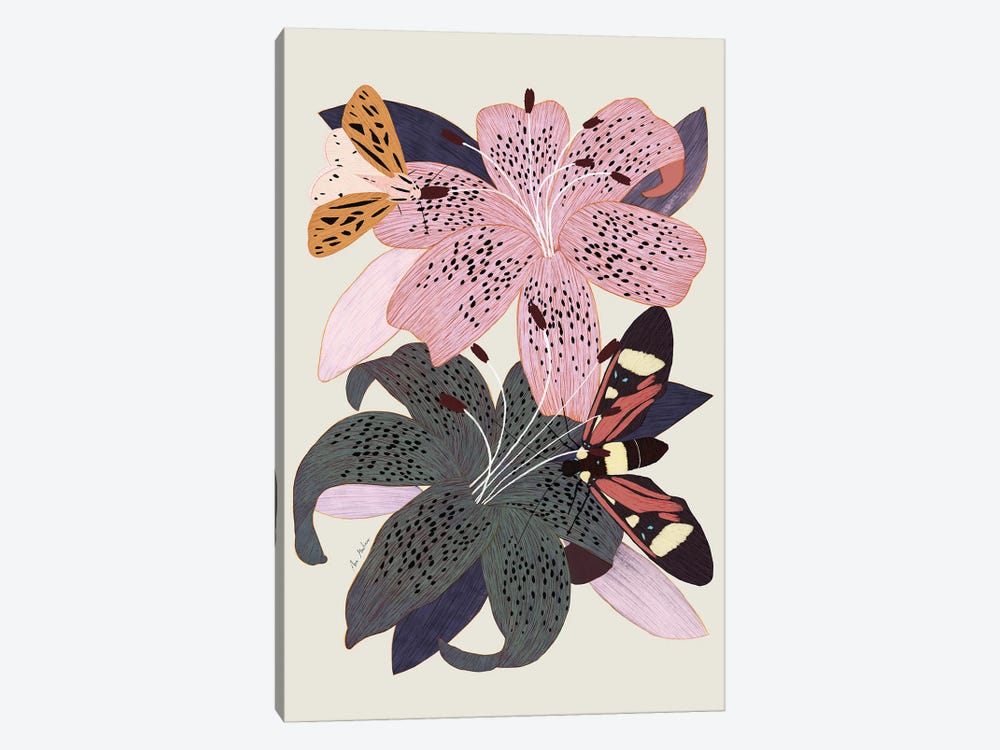 Lily Flowers by Ana Martínez 1-piece Canvas Print