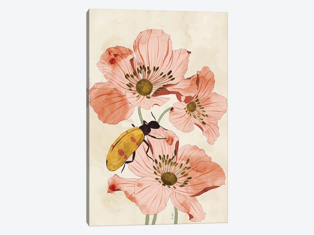 Flowers And Insects by Ana Martínez 1-piece Canvas Artwork
