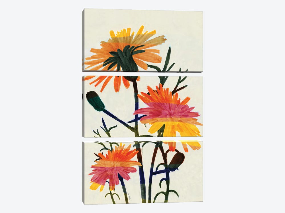 Wildflowers II by Ana Martínez 3-piece Art Print