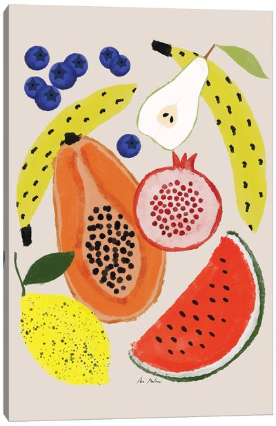 Fruits Canvas Art Print - Melon Art