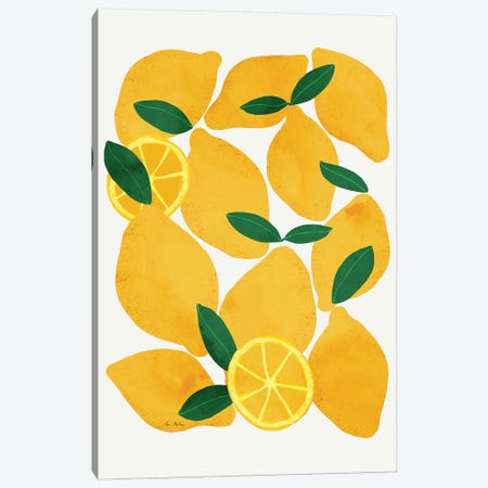 Mediterranean Lemons Canvas Print #MNZ38} by Ana Martínez Canvas Artwork