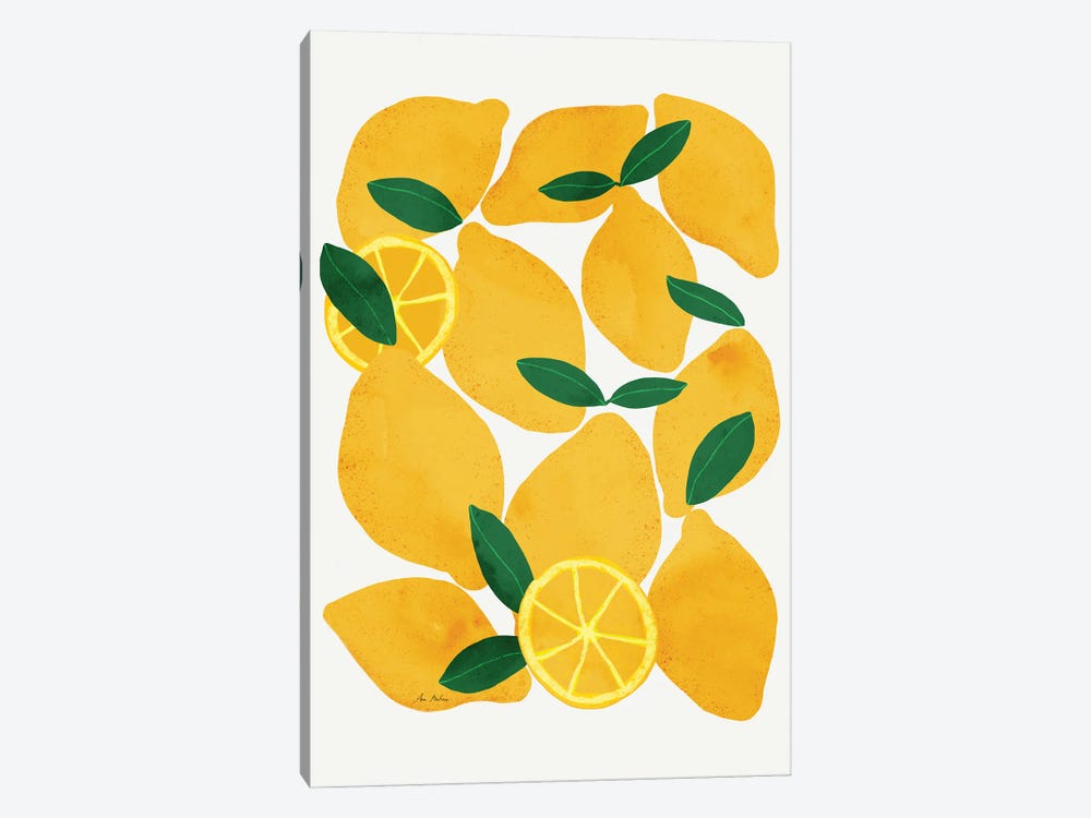Mediterranean Lemons by Ana Martínez 1-piece Canvas Wall Art