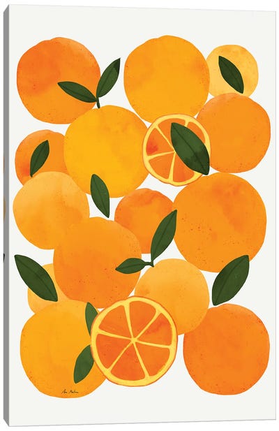 Oranges Canvas Art Print - Ana Martínez