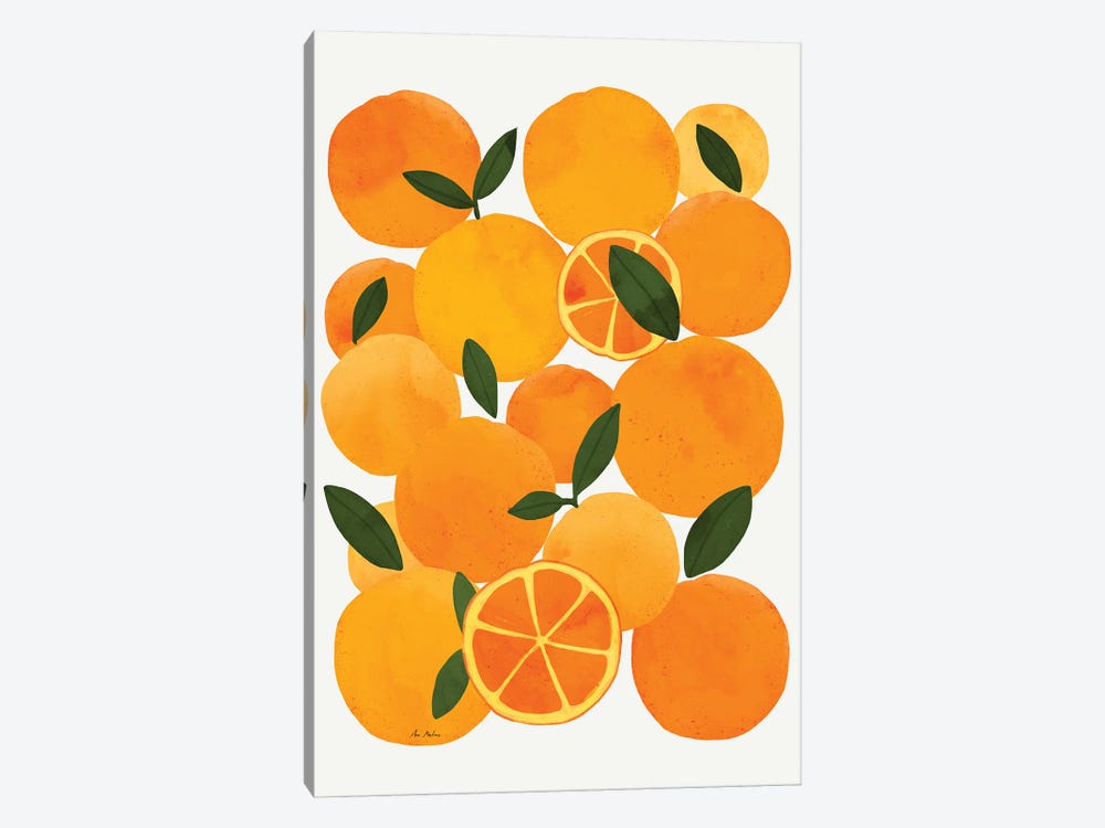 Oranges by Ana Martínez 1-piece Canvas Art Print