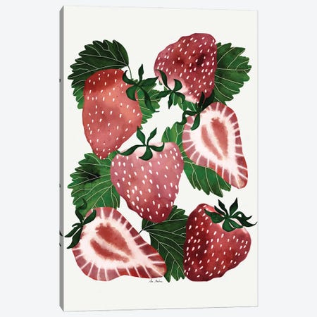 Strawberries Canvas Print #MNZ43} by Ana Martínez Canvas Print
