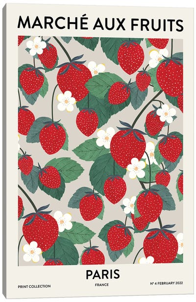 Fruit Market Paris Canvas Art Print - Berry Art