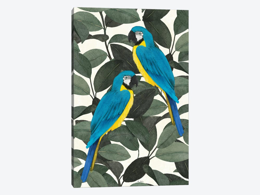 Tropical Parrots by Ana Martínez 1-piece Canvas Artwork