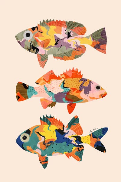 Fine Art Print: Colorful Fish by Ana Martínez