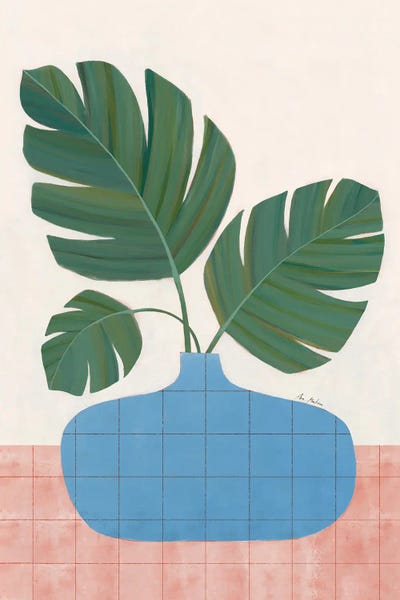 Monstera Plant by Ana Martínez art print